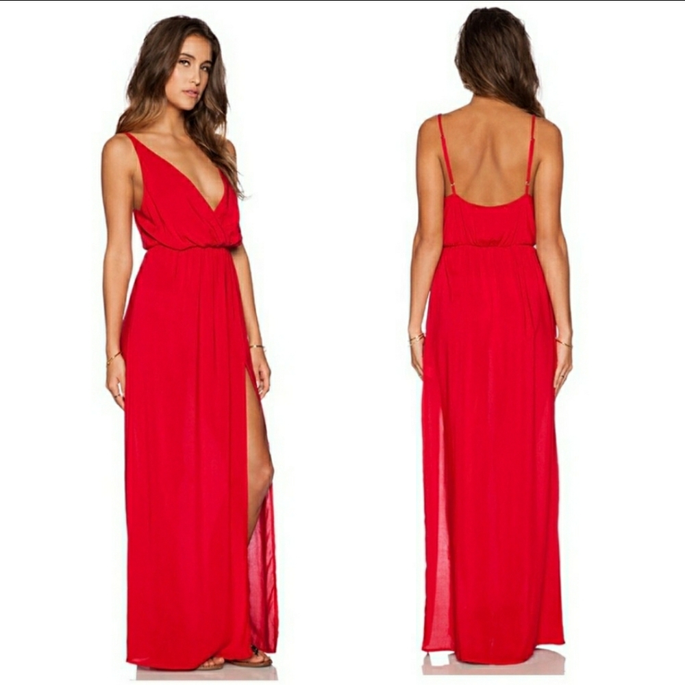 Blue Life High Tide Slit Maxi Dress